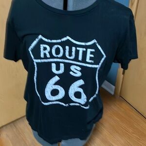 Route 66 Black T-Shirt